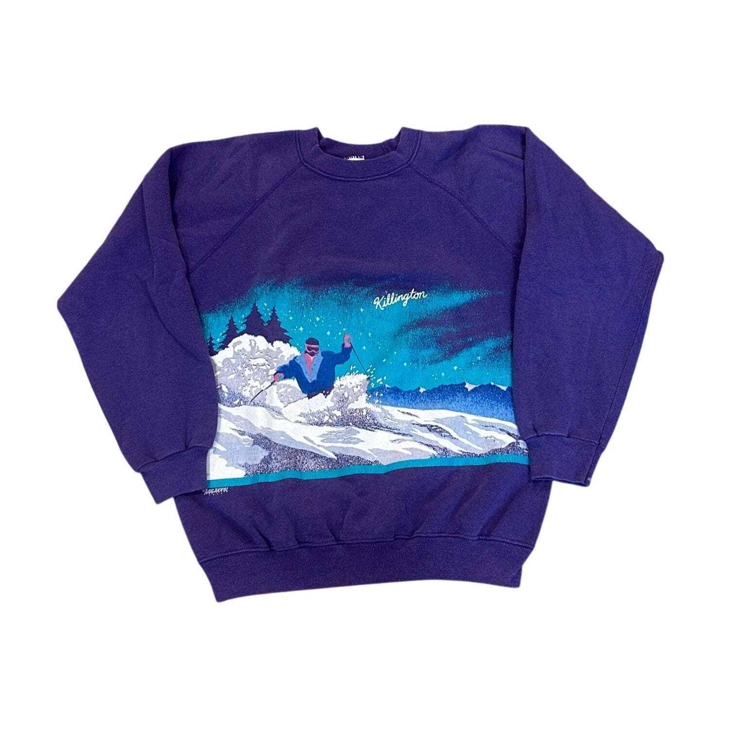 Vintage 1989 San Segal Killington Ski Resort Double Sided Sweatshirt Hanes Large