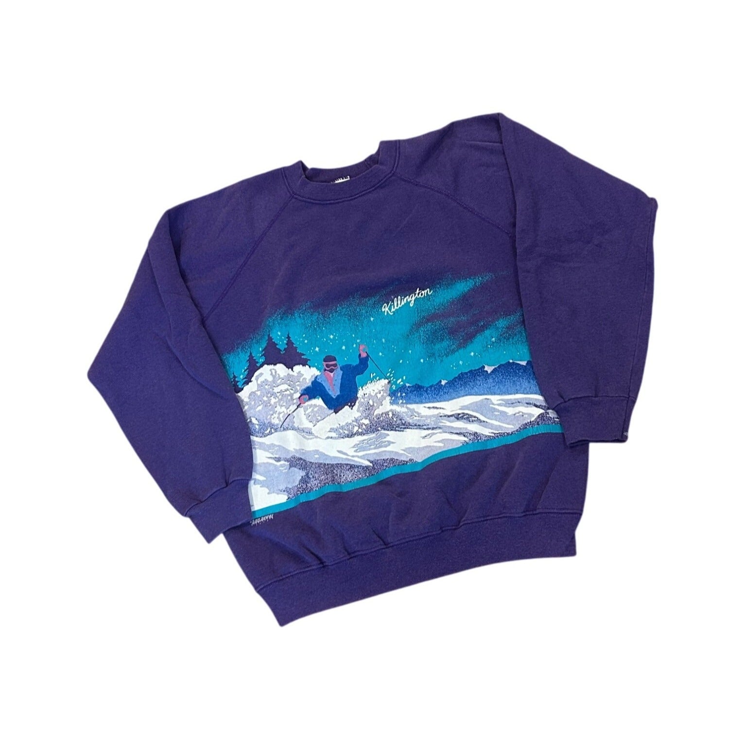 Vintage 1989 San Segal Killington Ski Resort Double Sided Sweatshirt Hanes Large