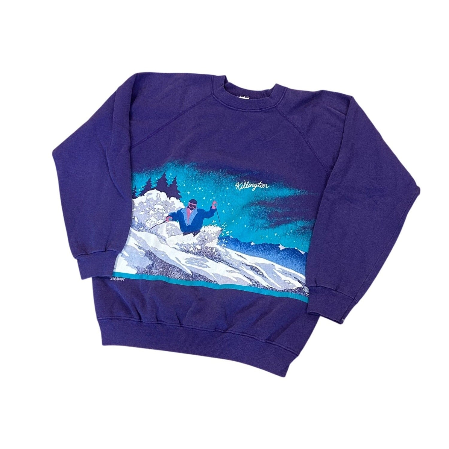 Vintage 1989 San Segal Killington Ski Resort Double Sided Sweatshirt Hanes Large