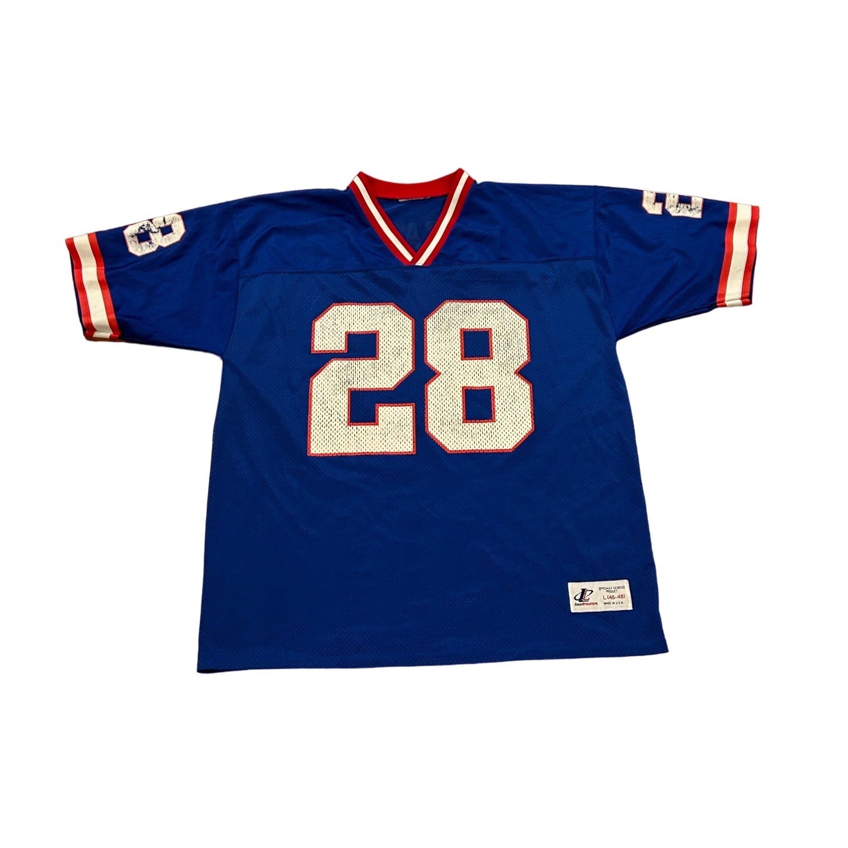 Vintage 1990's New York Giants Tyronne Wheatley #28 Logo Athletic NFL Jersey L