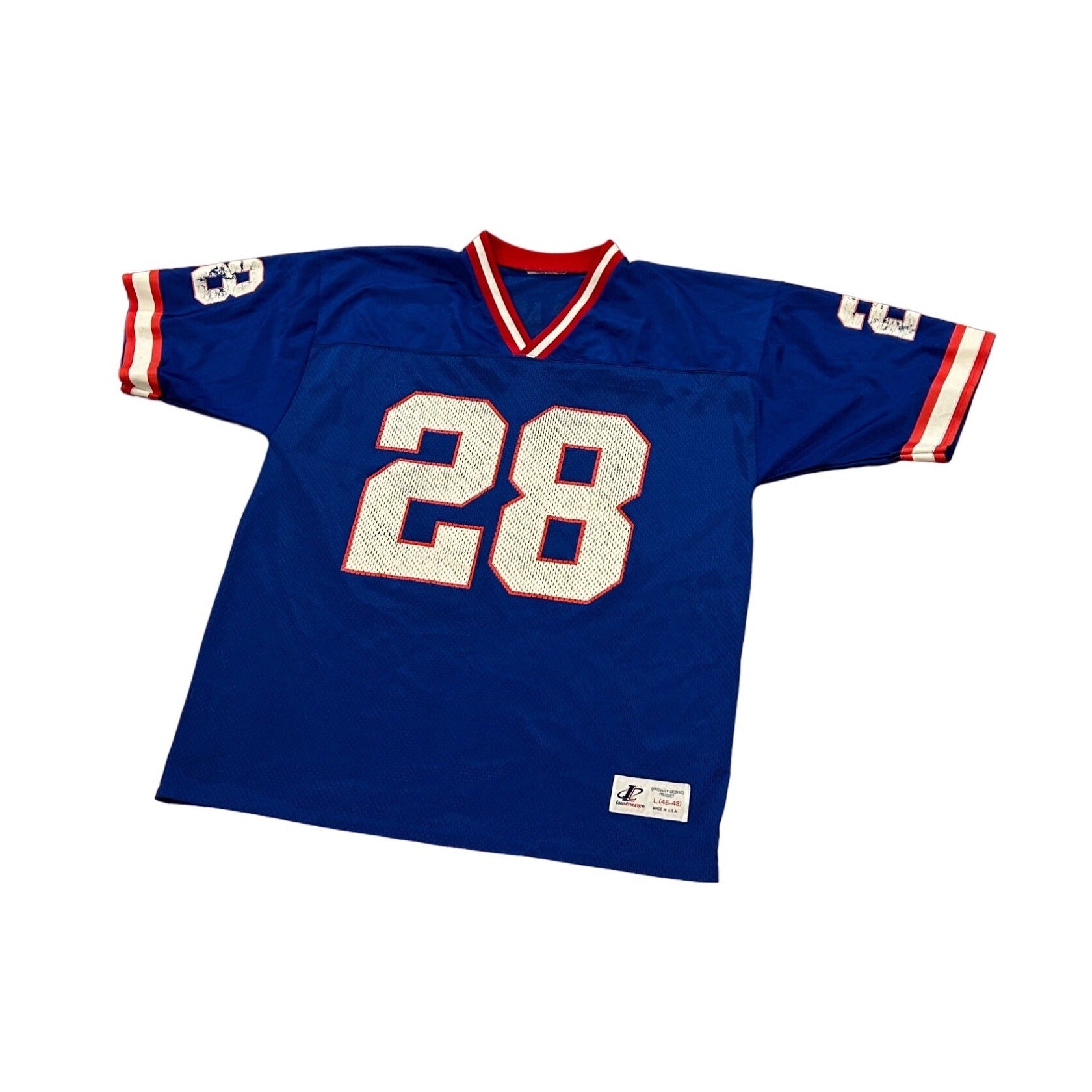 Vintage 1990's New York Giants Tyronne Wheatley #28 Logo Athletic NFL Jersey L