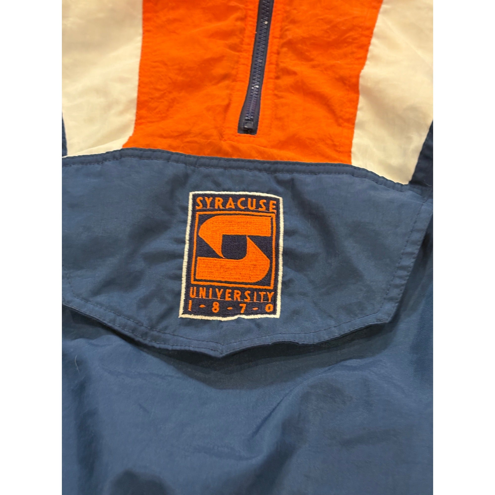 Vintage 90's Syracuse Orangeman Starter Puffer Pullover Jacket Men's Size XL