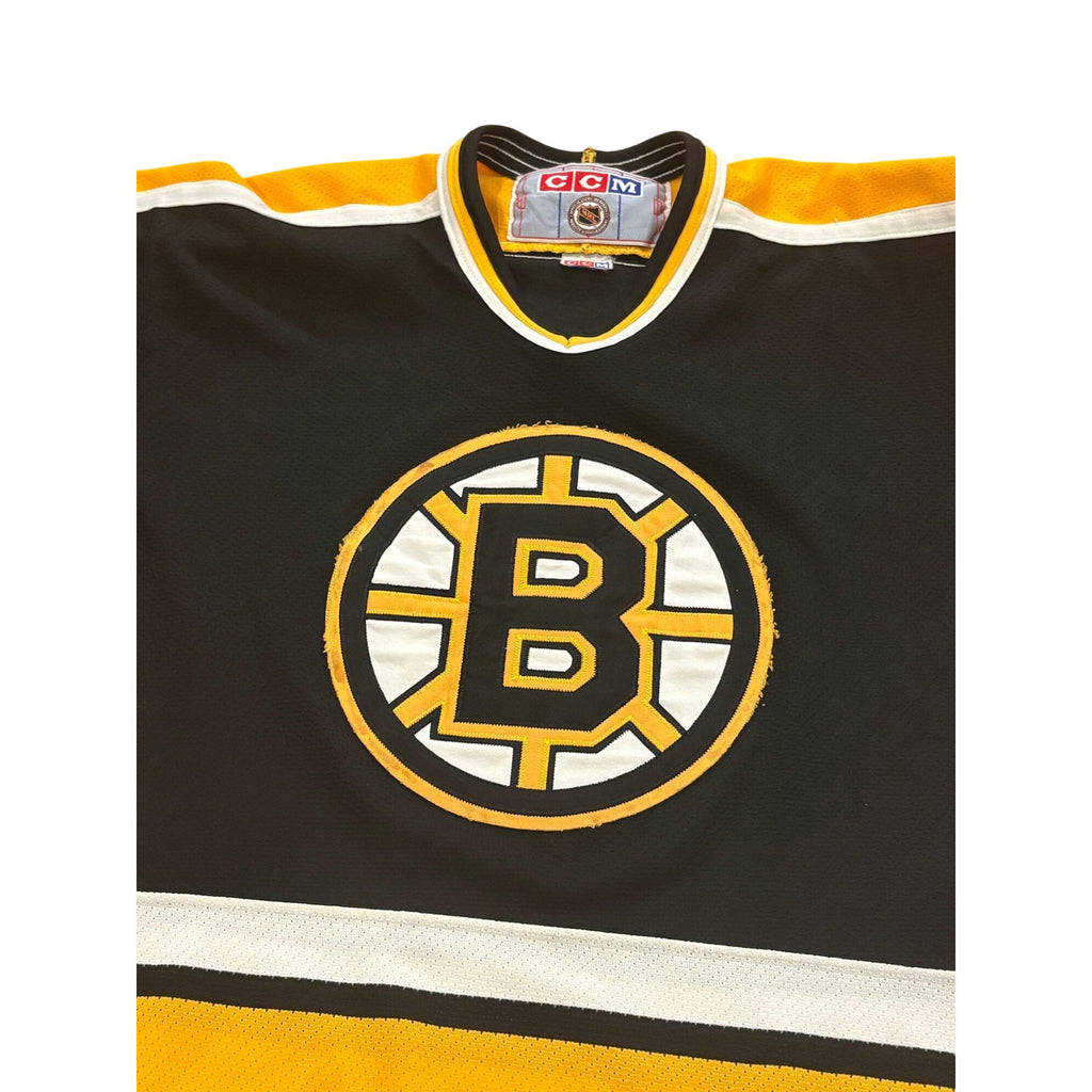 Vintage 90s CCM Boston Bruins Stitched NHL Hockey Jersey Black Youth Size L/XL