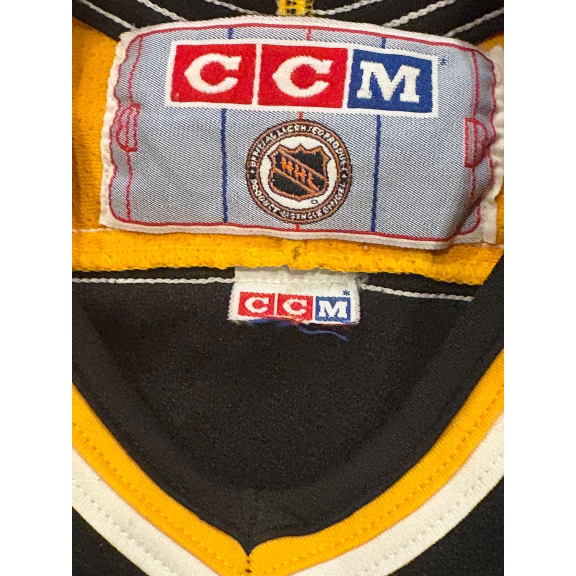 Vintage 90s CCM Boston Bruins Stitched NHL Hockey Jersey Black Youth Size L/XL