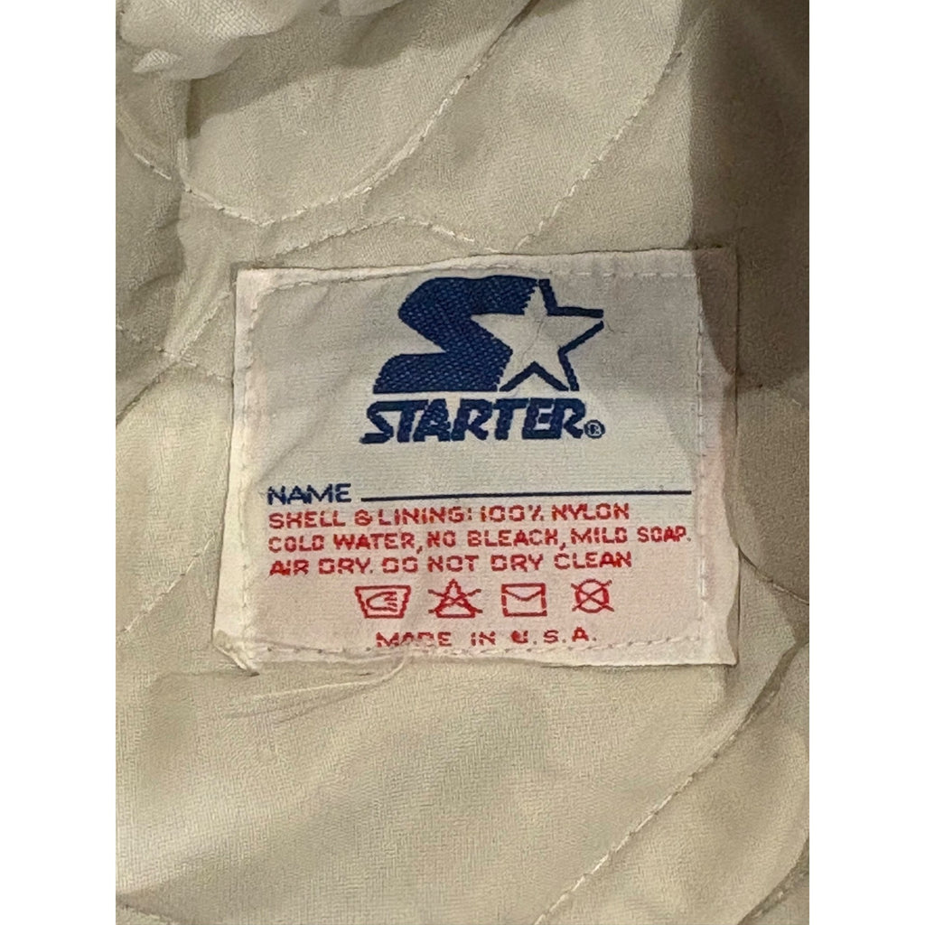 Vintage 90's NFL Starter Dallas Cowboys Satin Jacket Men's Size Large Navy Blue