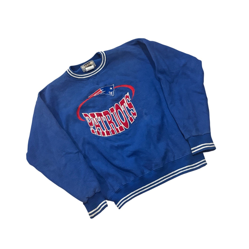 Vintage 90s Legends Athletic New England Patriots NFL Crewneck Sweatshirt Yth L