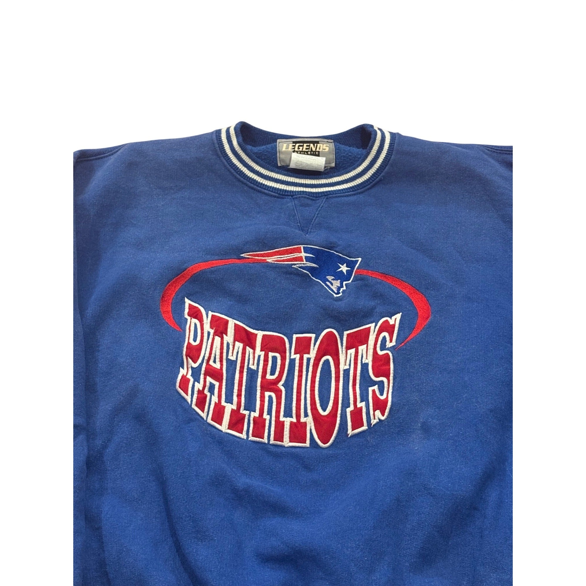 Vintage 90s Legends Athletic New England Patriots NFL Crewneck Sweatshirt Yth L