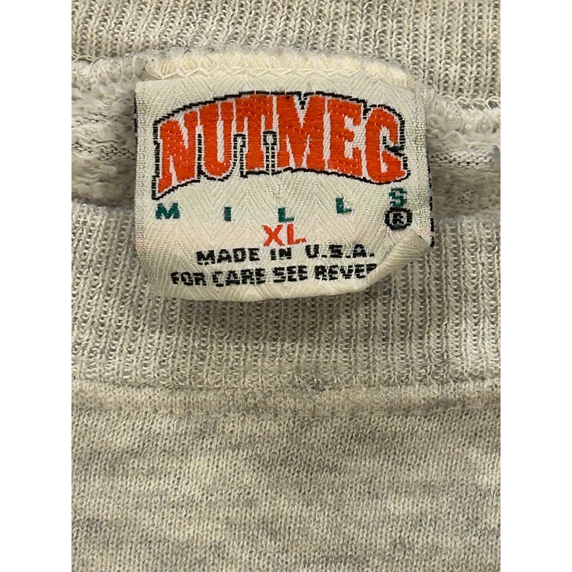 Vintage 1990's Nutmeg Mills Chicago Bears Graphic Print NFL Sweatshirt Men's XL