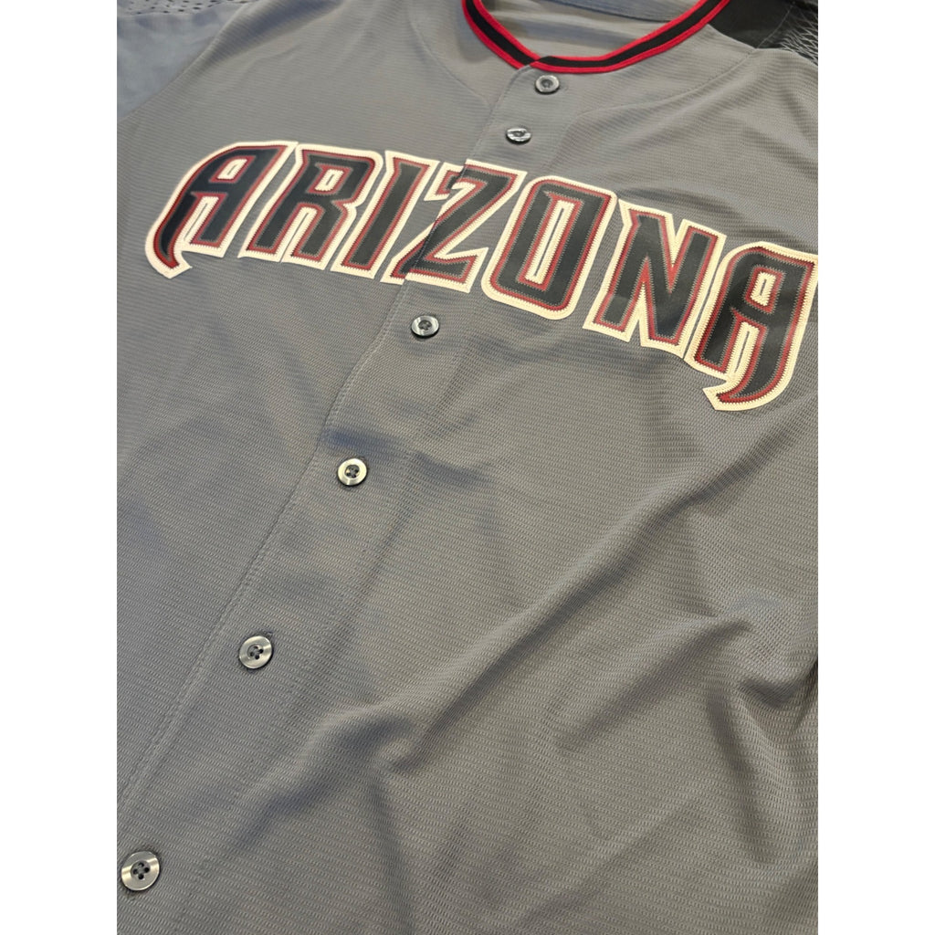 Majestic Arizona Diamondbacks Cool Base MLB Baseball Gray Men's Size XL NEW