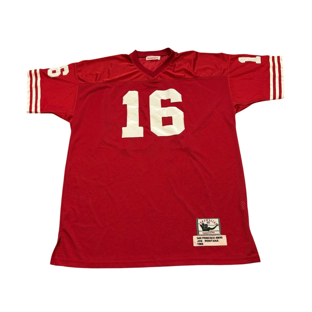 Mitchell & Ness 1989 San Francisco 49ers Joe Montana #16 NFL Jersey Men's 54