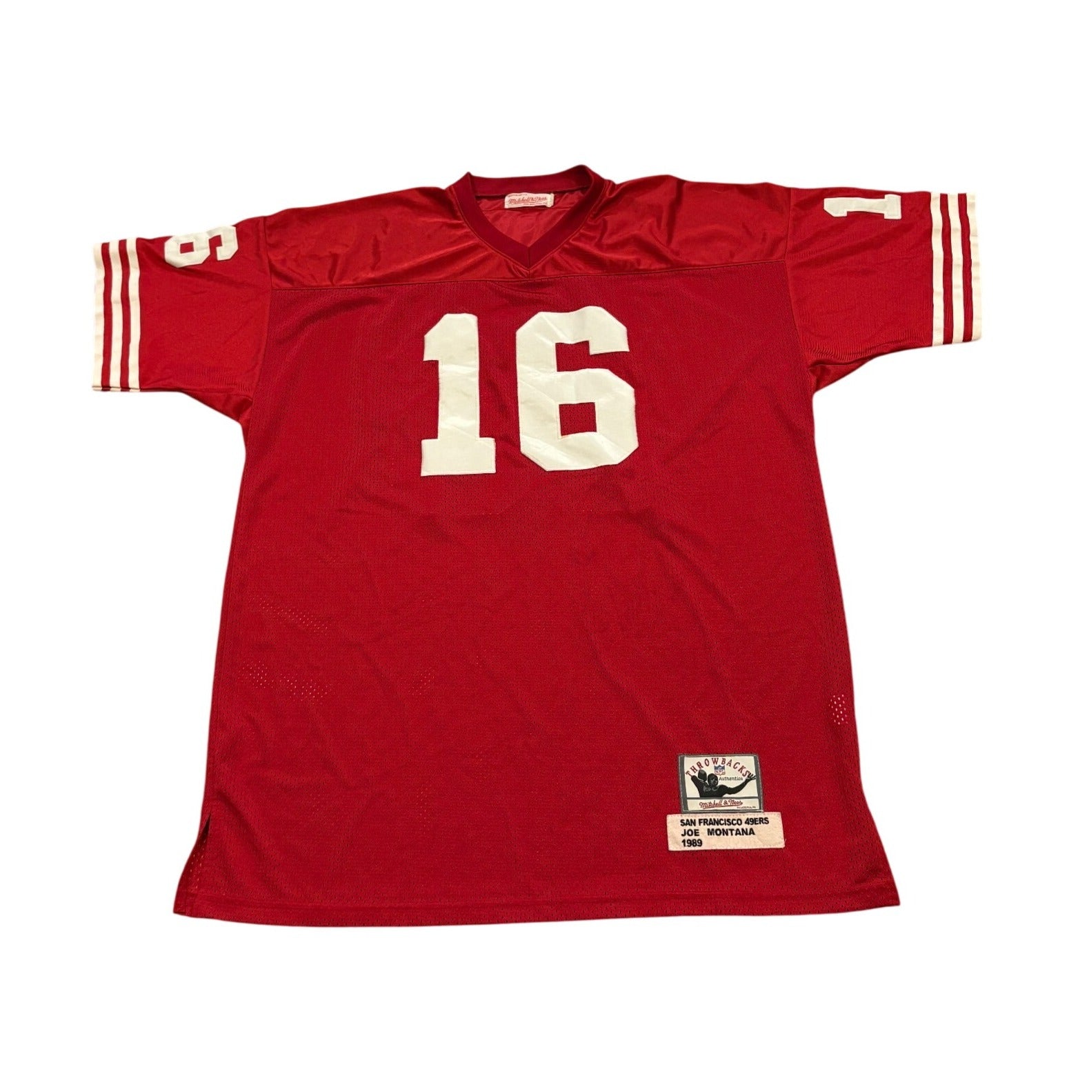 Mitchell & Ness 1989 San Francisco 49ers Joe Montana #16 NFL Jersey Men's 54