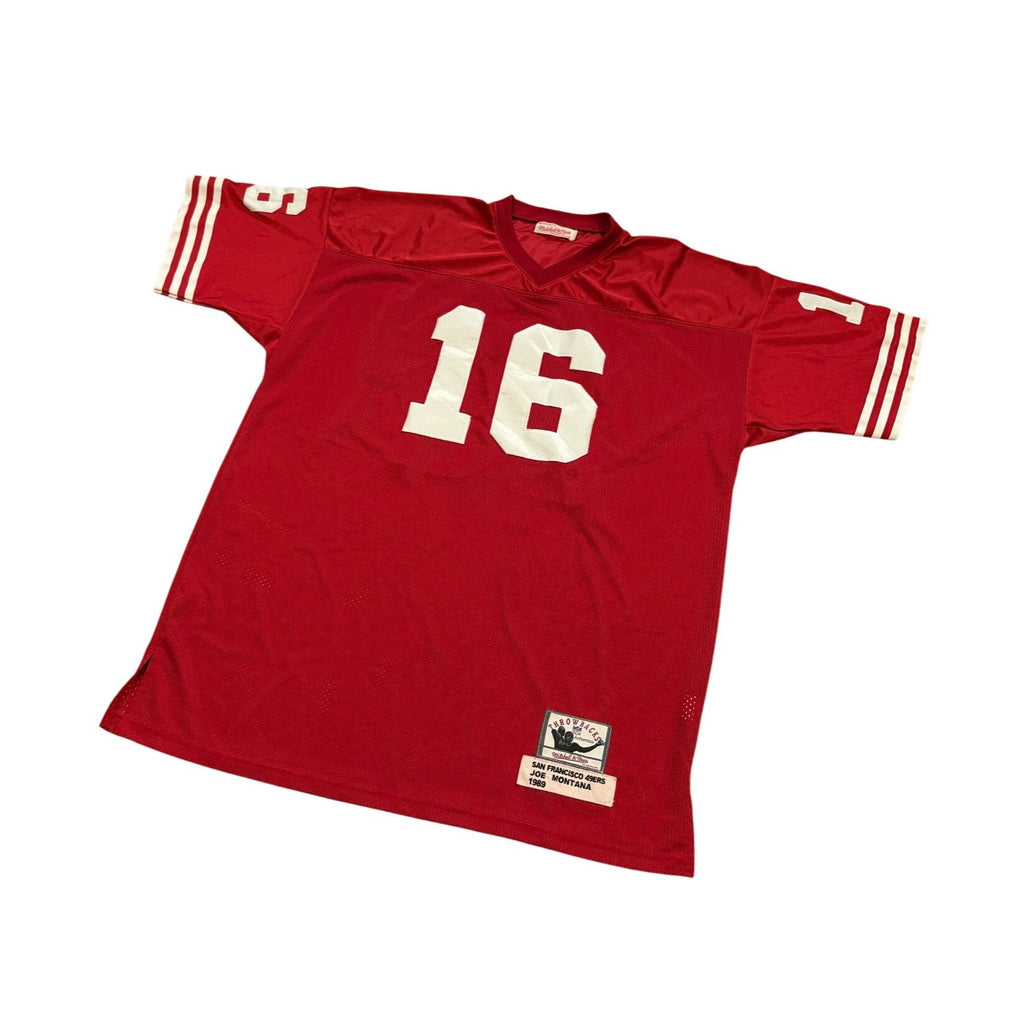 Mitchell & Ness 1989 San Francisco 49ers Joe Montana #16 NFL Jersey Men's 54