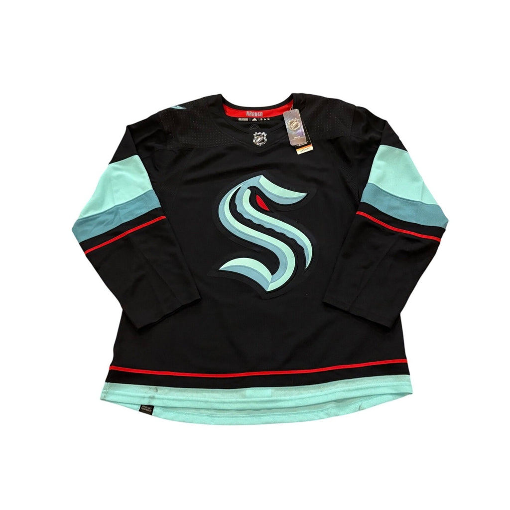 Adidas Authentic Primegreen Seattle Kraken Home NHL Hockey Jersey Men's 50 NWT