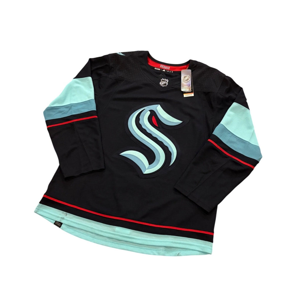 Adidas Authentic Primegreen Seattle Kraken Home NHL Hockey Jersey Men's 50 NWT