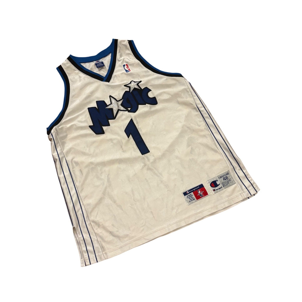 Vintage Champion Orlando Magic Tracy McGrady #1 NBA Authentic Jersey Men's 48