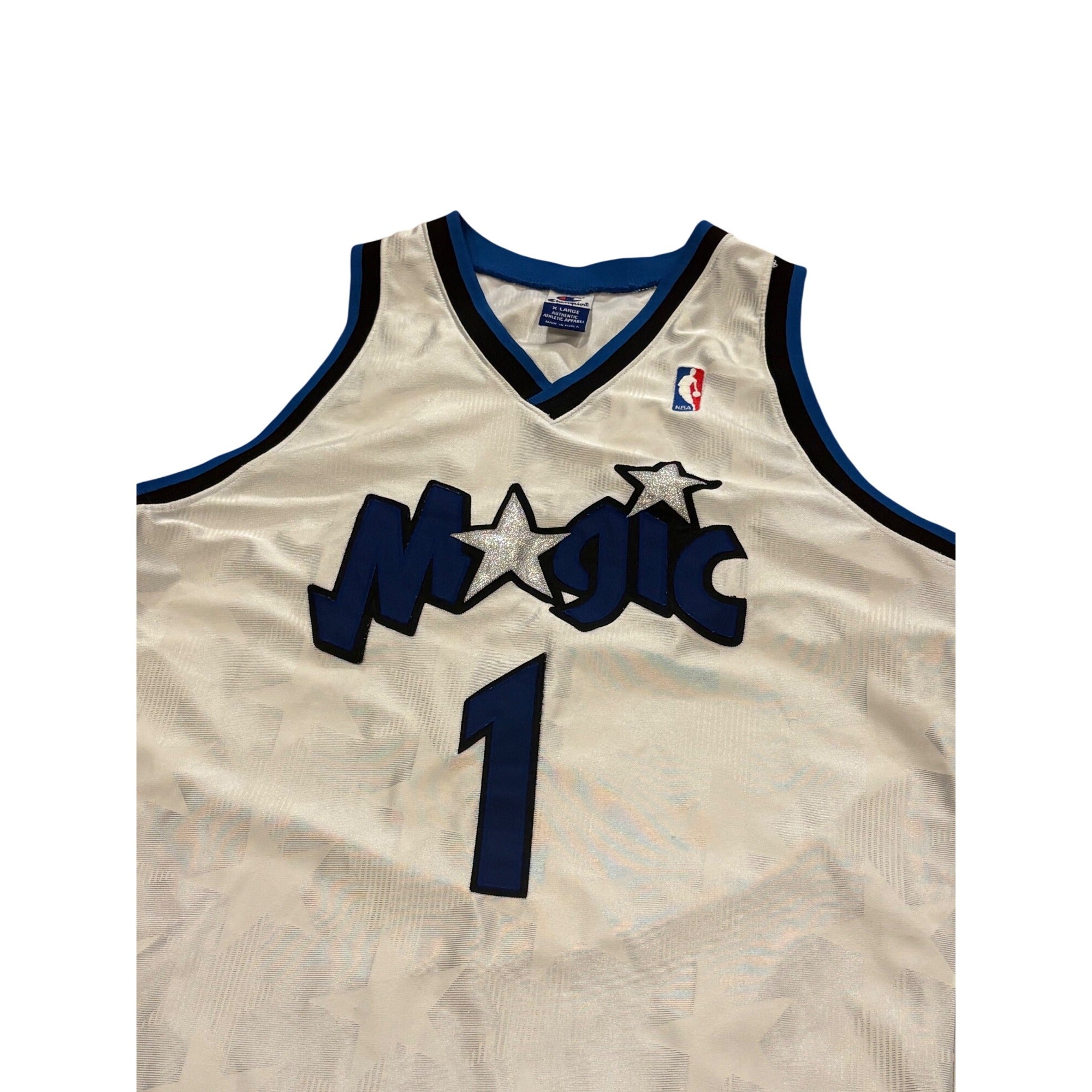 Vintage Champion Orlando Magic Tracy McGrady #1 NBA Authentic Jersey Men's 48
