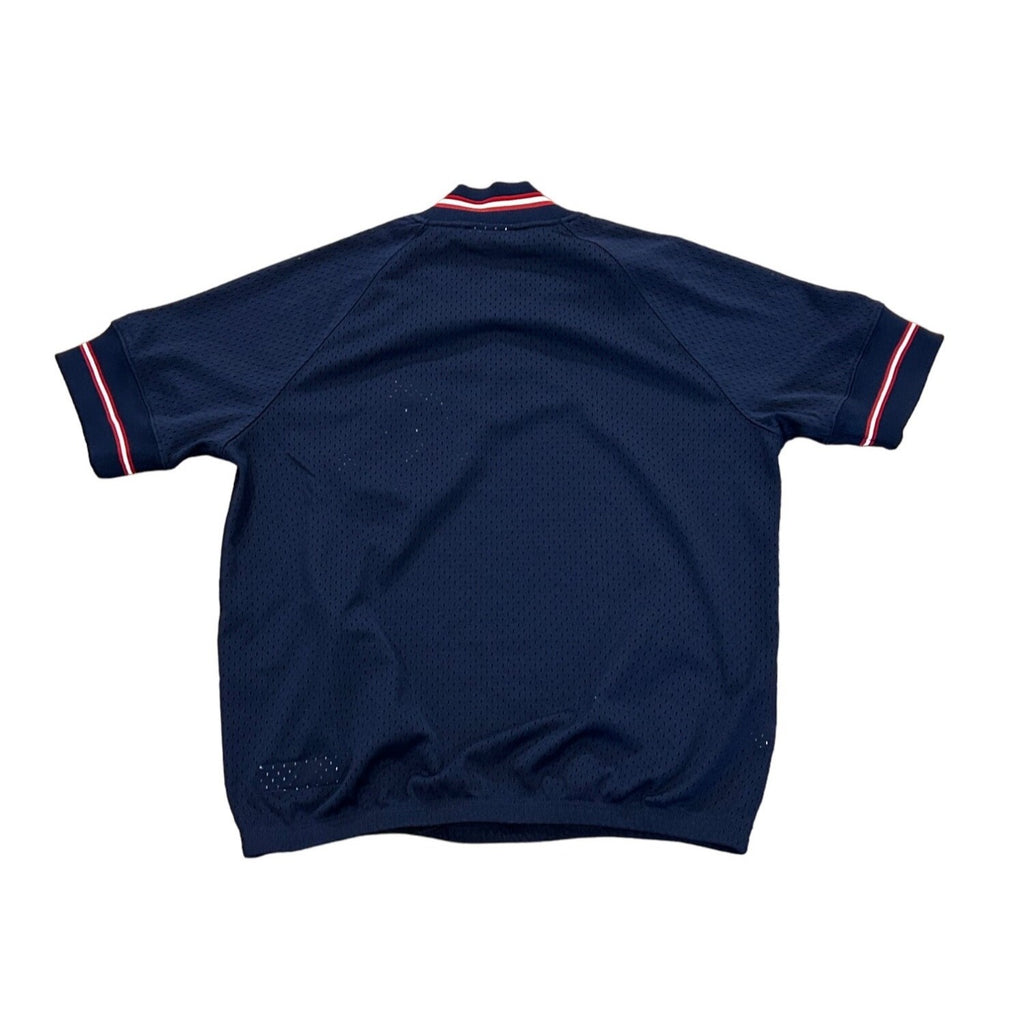 Mitchell & Ness 1988 Boston Red Sox 1/4 Zip Batting Practice Jersey Blue Small