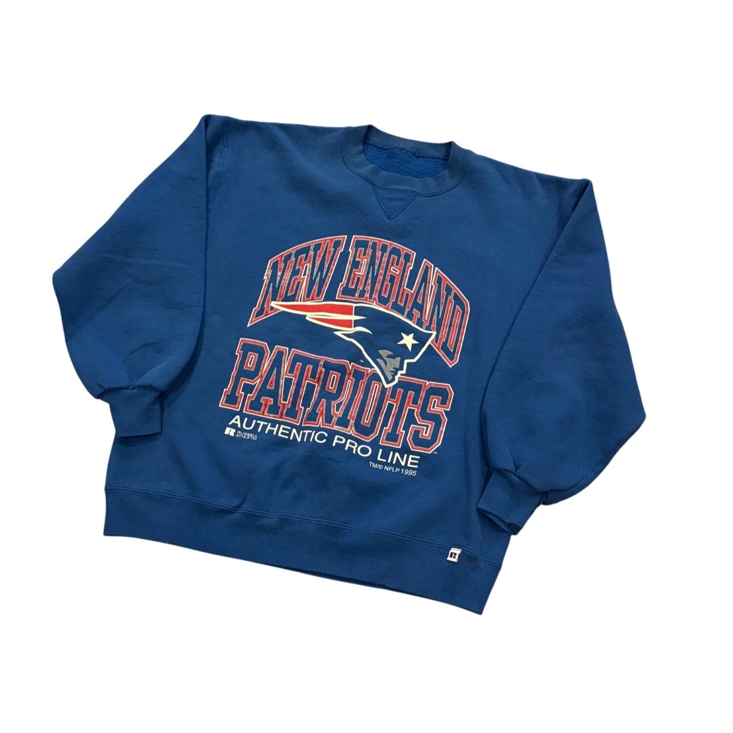 Vintage 1995 Russell Athletic New England Patriots NFL Pro Line Sweatshirt Large