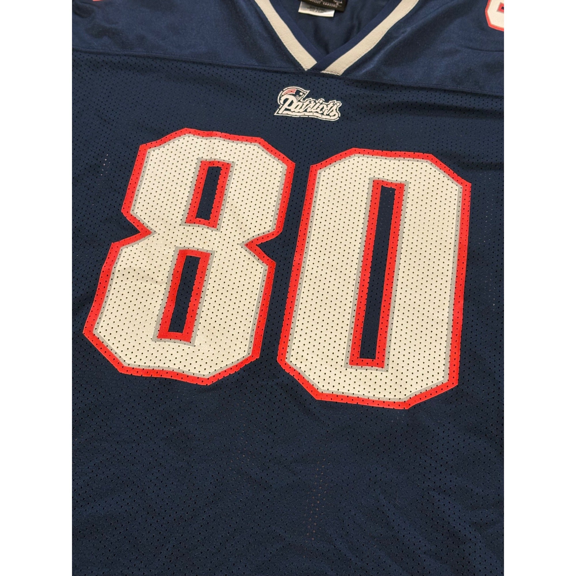 Vintage Y2k Adidas New England Patriots Troy Brown #80 NFL Jersey Men's Large