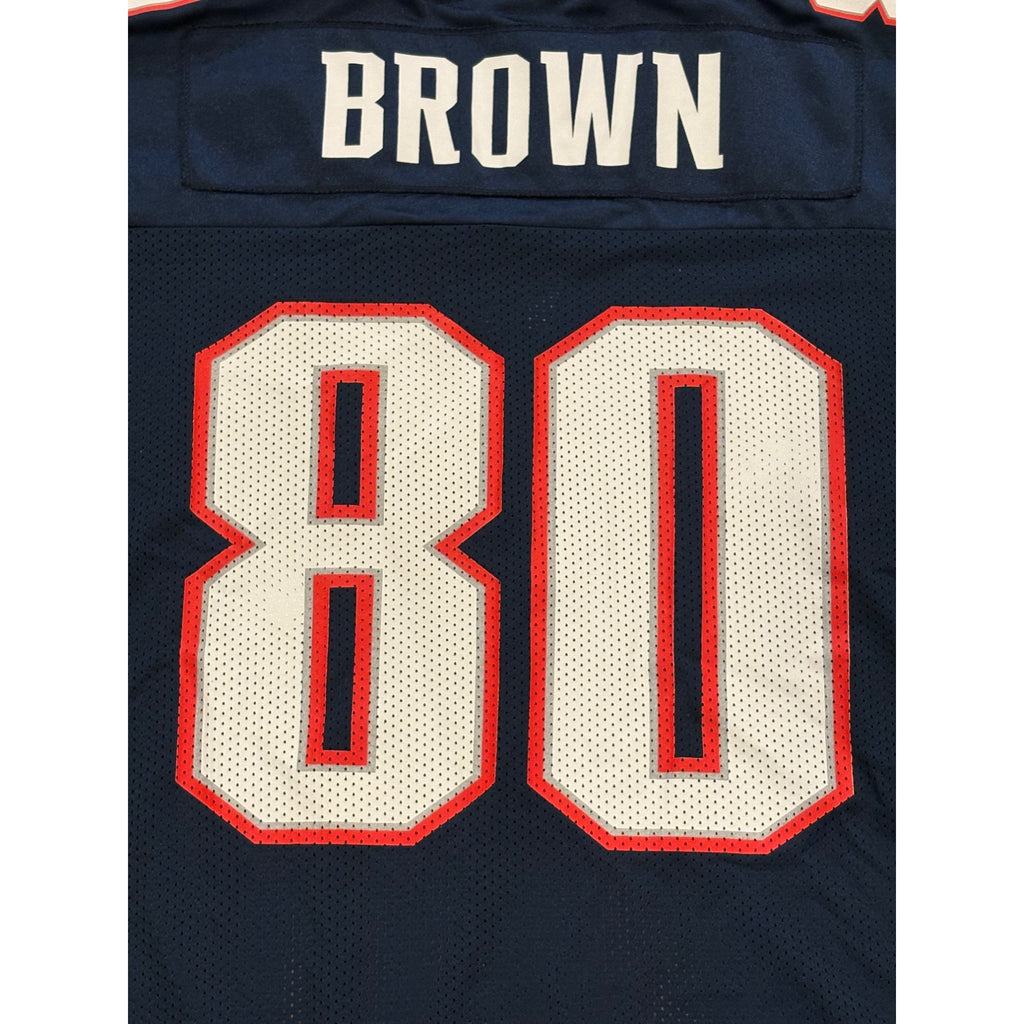 Vintage Y2k Adidas New England Patriots Troy Brown #80 NFL Jersey Men's Large