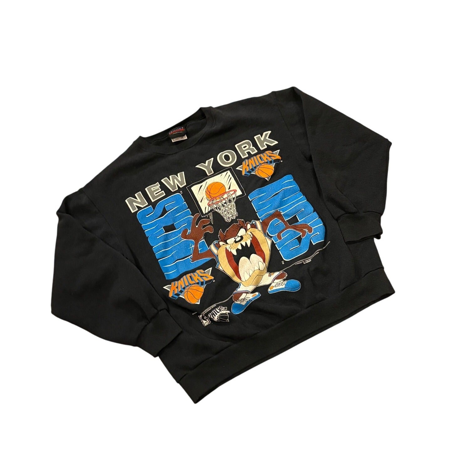 Rare Vintage 1993 New York Knicks Tasmanian Devil NBA Crewneck Sweatshirt XL