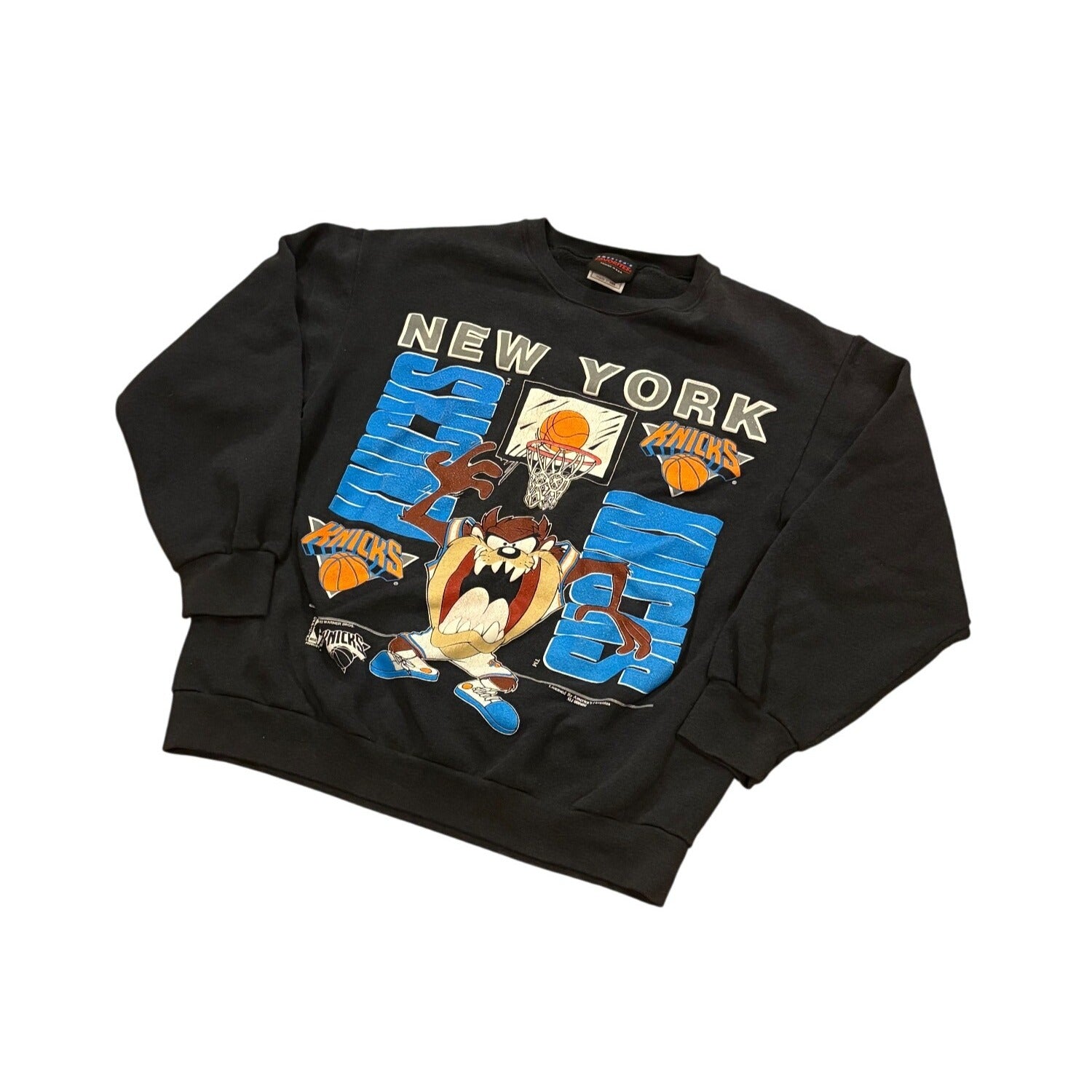 Rare Vintage 1993 New York Knicks Tasmanian Devil NBA Crewneck Sweatshirt XL