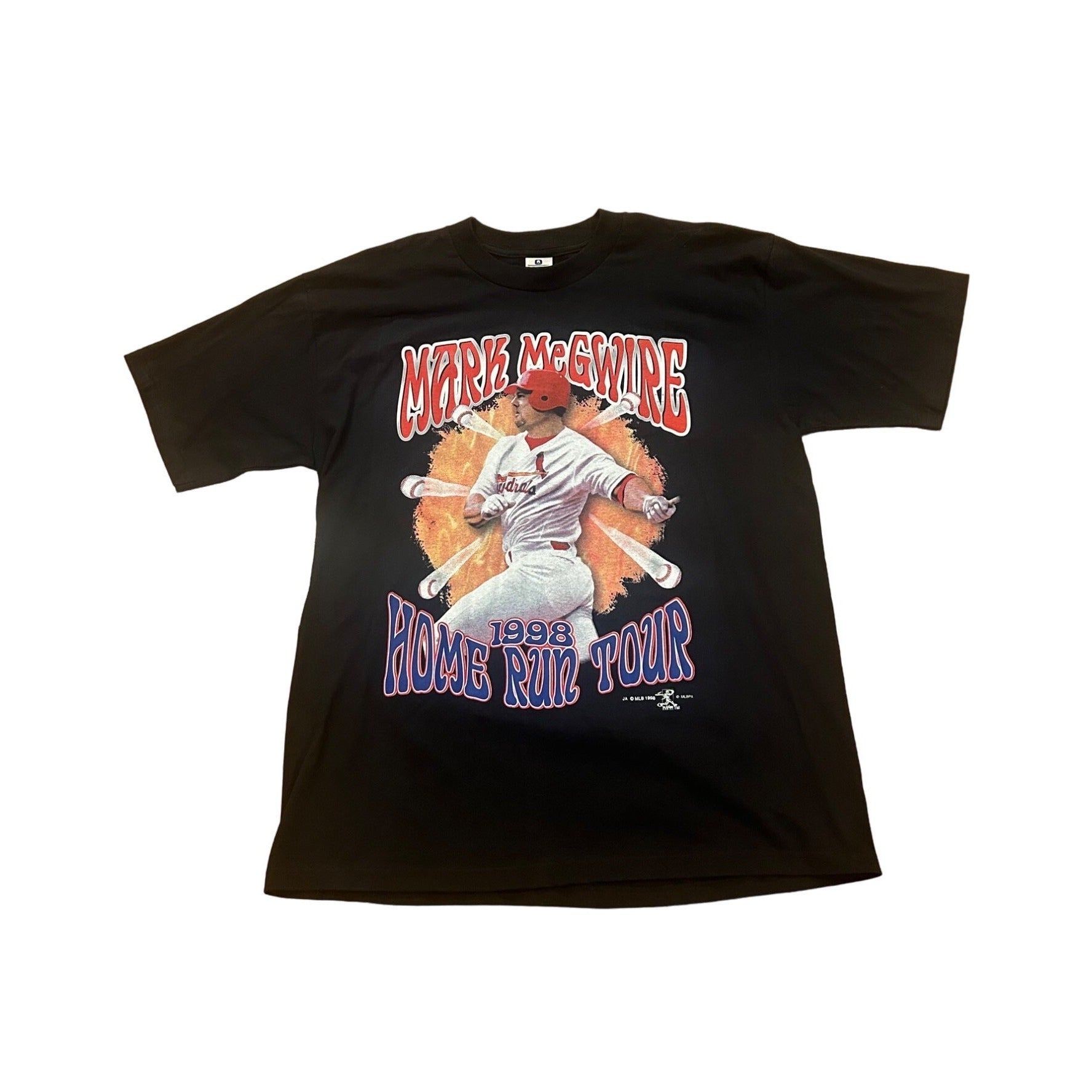 Vintage 1998 Mark McGwire Home Run Tour St. Louis Cardinals T-Shirt Men's XL