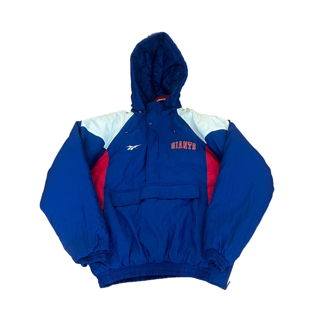 Vintage 1990's Reebok New York Giants Authentic NFL Pro Line Puffer Jacket Large