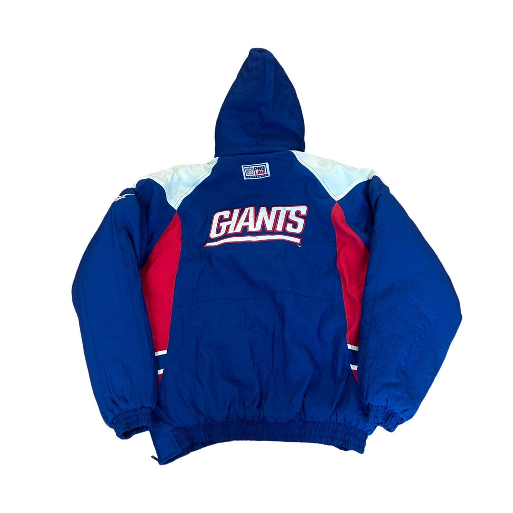 Vintage 1990's Reebok New York Giants Authentic NFL Pro Line Puffer Jacket Large