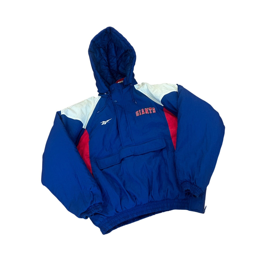 Vintage 1990's Reebok New York Giants Authentic NFL Pro Line Puffer Jacket Large