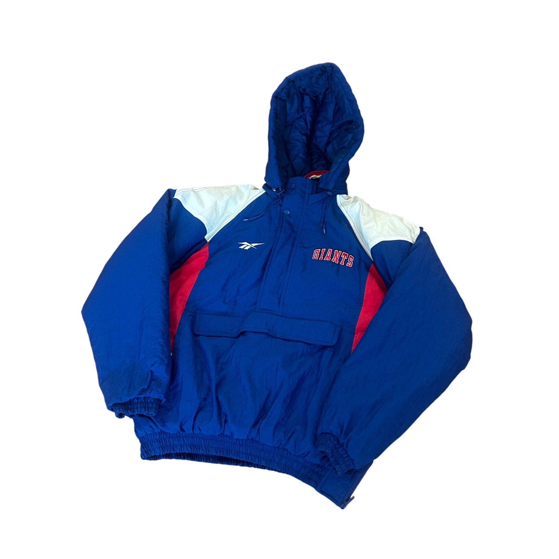 Vintage 1990's Reebok New York Giants Authentic NFL Pro Line Puffer Jacket Large