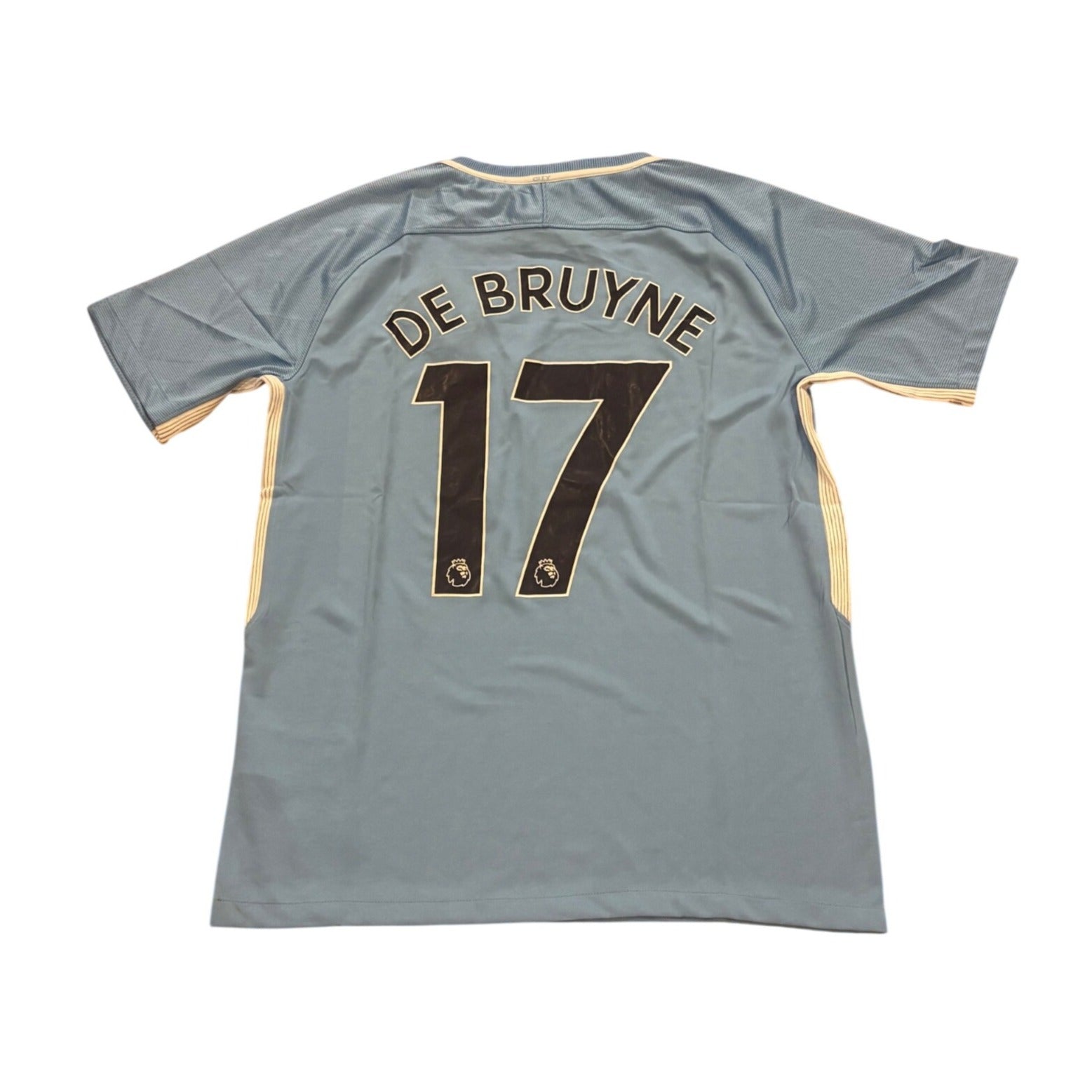 Nike 2017/18 Manchester City Kevin De Bruyne #17 Home Kit Soccer Jersey Medium