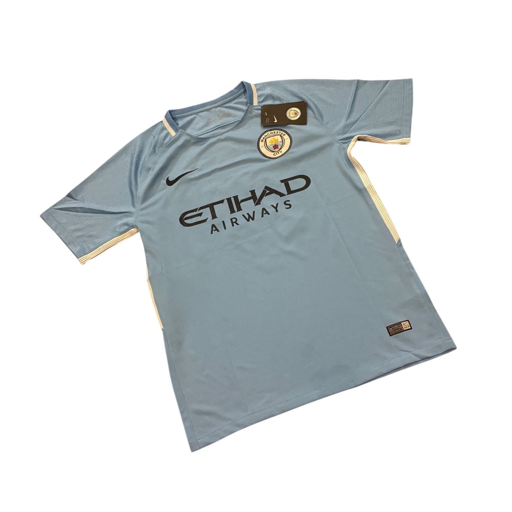 Nike 2017/18 Manchester City Kevin De Bruyne #17 Home Kit Soccer Jersey Medium