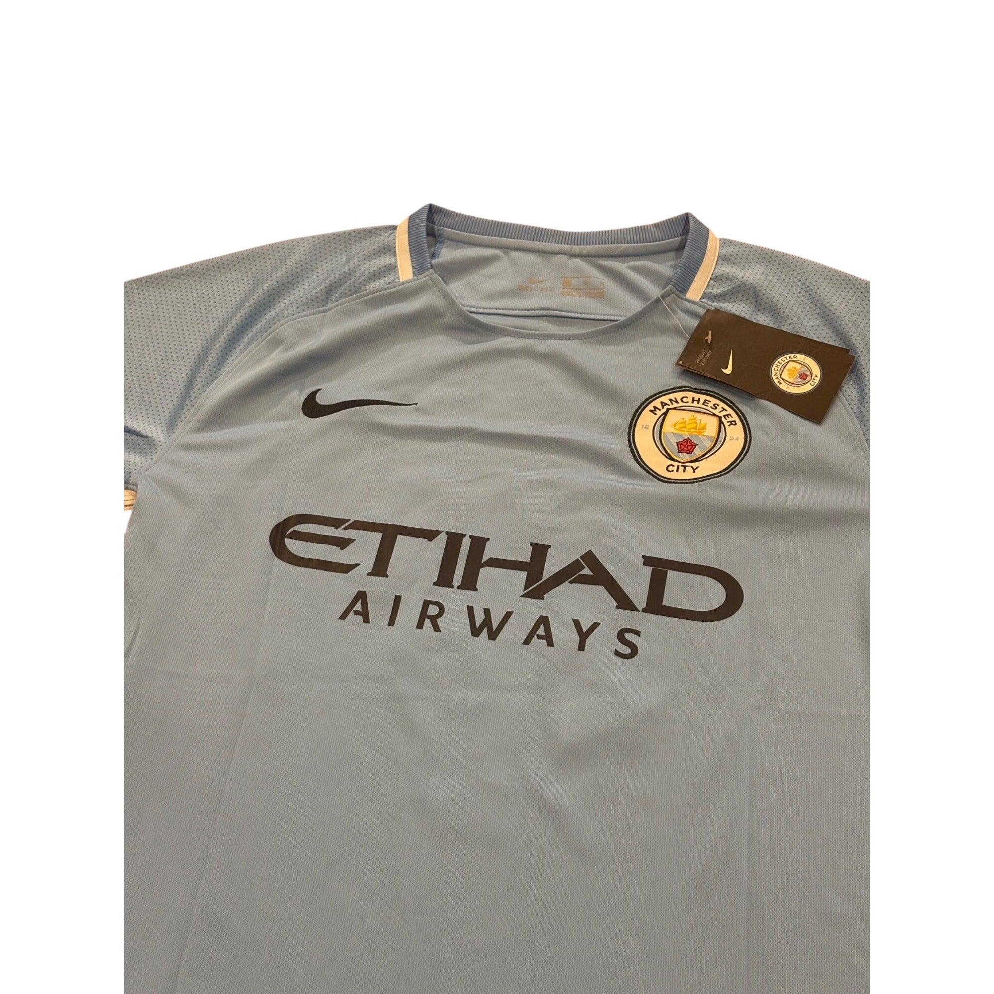 Nike 2017/18 Manchester City Kevin De Bruyne #17 Home Kit Soccer Jersey Medium