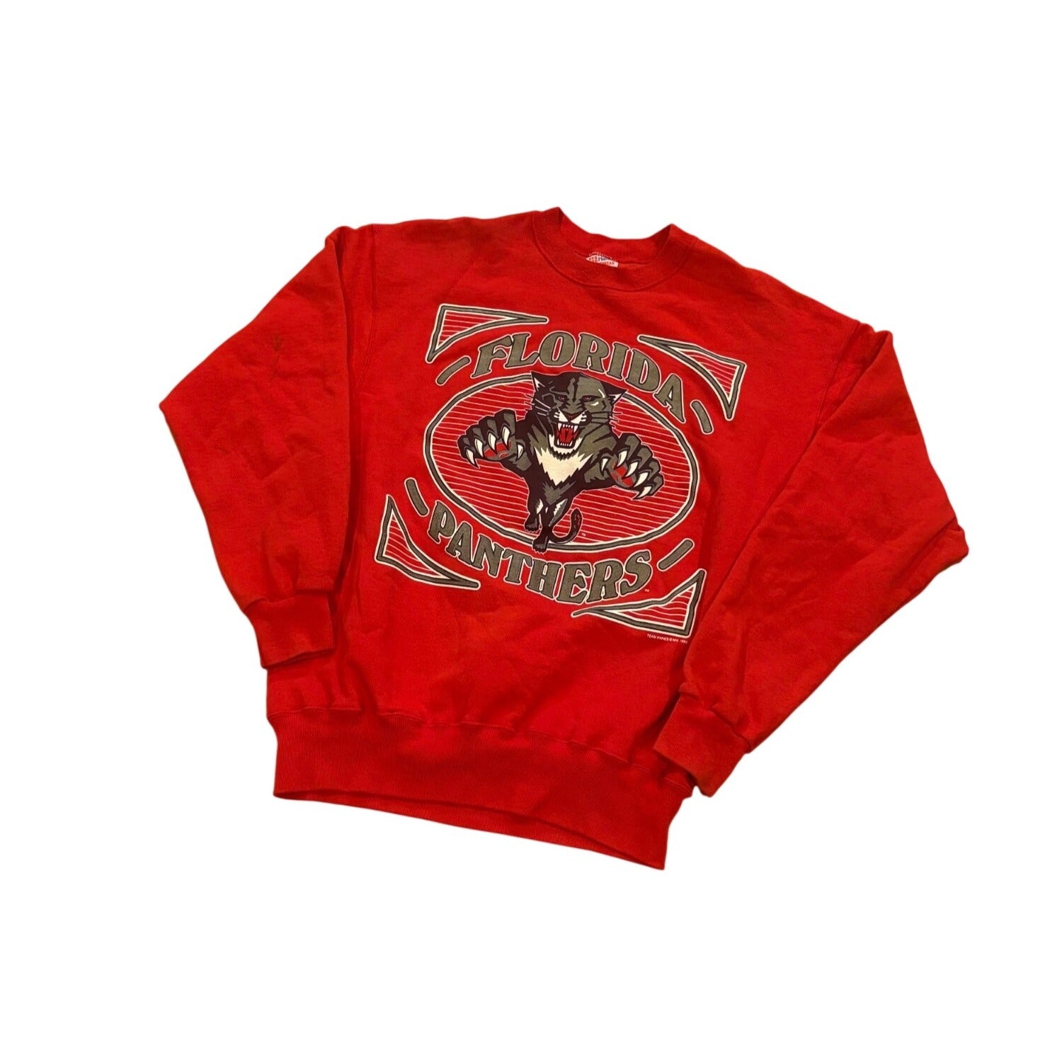 Vintage 1993 Florida Panthers NHL Hockey Pullover Crewneck Sweatshirt Men's XL