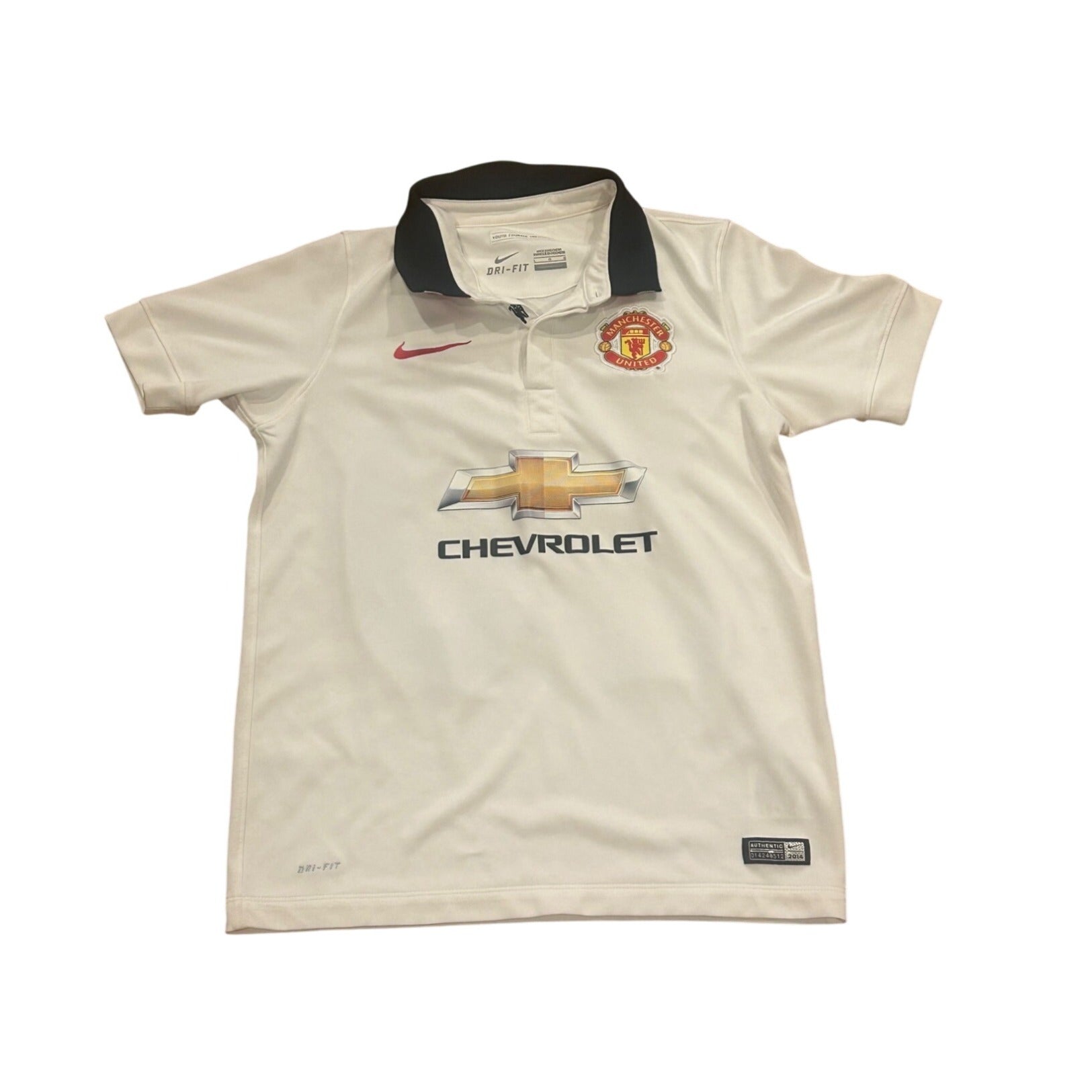 Nike 2014-2015 Manchester United Robin van Persie #20 Away Kit Soccer Jersey YL