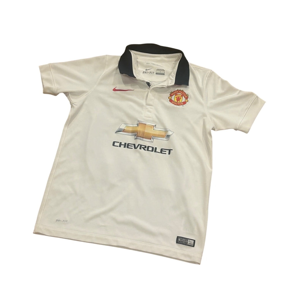 Nike 2014-2015 Manchester United Robin van Persie #20 Away Kit Soccer Jersey YL