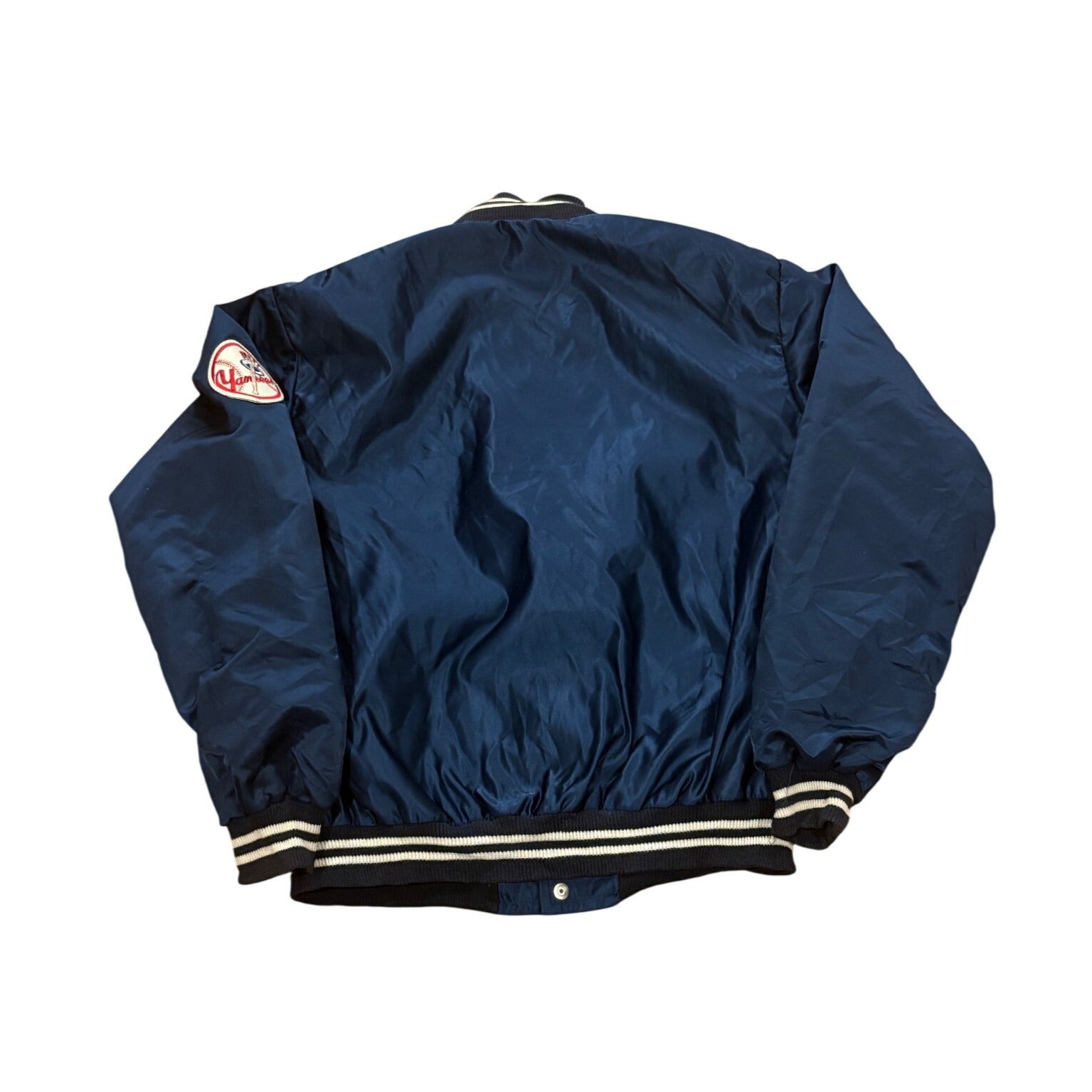 Vintage 80's New York Yankees Satin Jacket MLB Genuine Sportswear Corp Medium