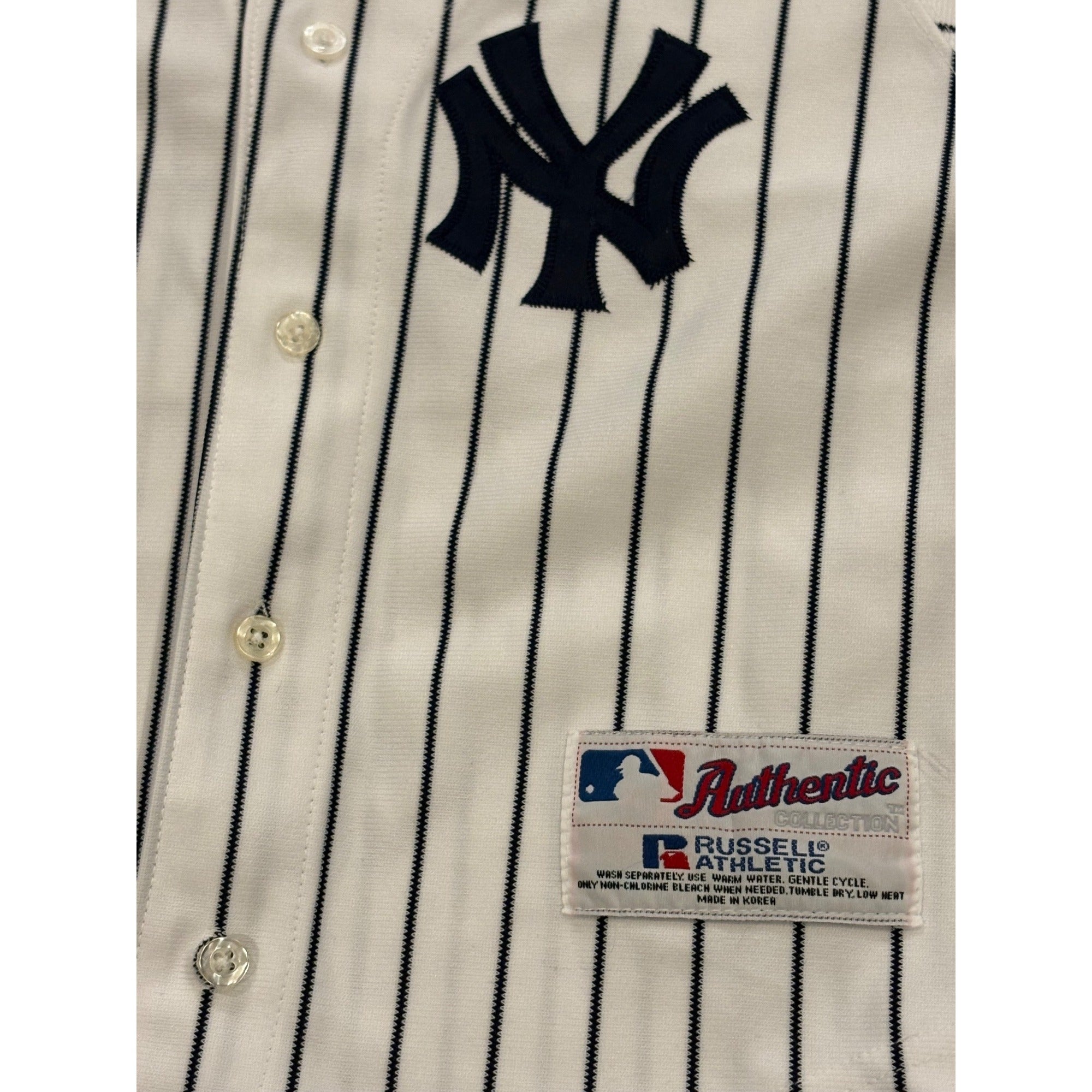 Vintage Russell Athletic New York Yankees David Justice #28 Youth 5/6 MLB Jersey