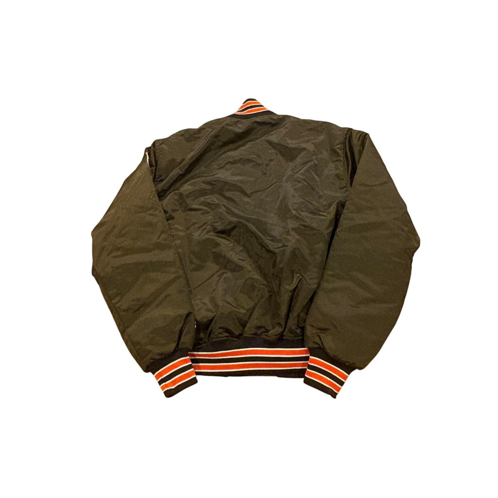 Vintage 80s Starter Cleveland Browns Authentic NFL Pro Line Satin Jacket Mens XL