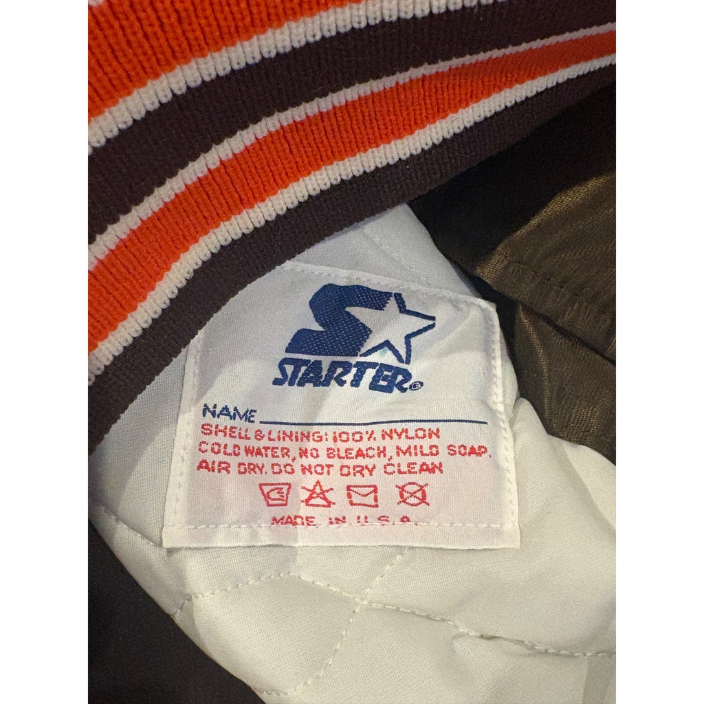 Vintage 80s Starter Cleveland Browns Authentic NFL Pro Line Satin Jacket Mens XL