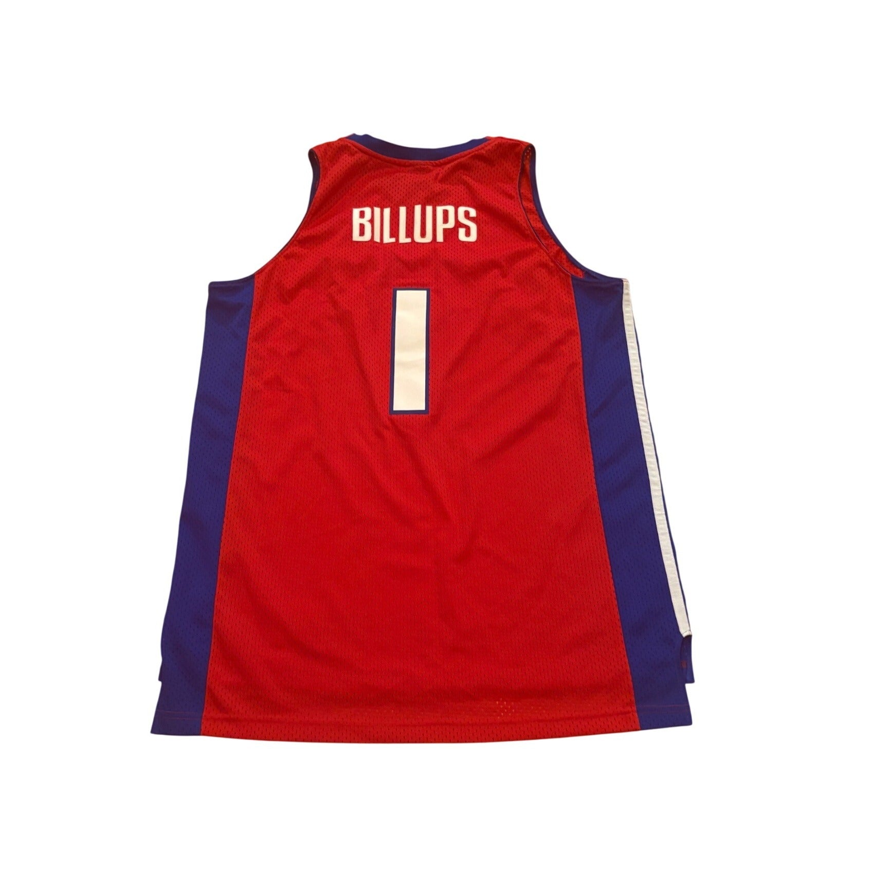 Reebok Detroit Pistons Chauncey Billups #1 Stitched NBA Swingman Jersey Red XL