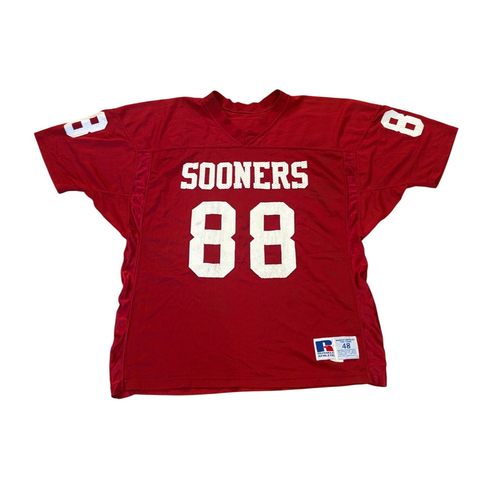 Rare 90s Game Worn Oklahoma Sooners Tim Daughtry #88 Football Jersey Men's 48
