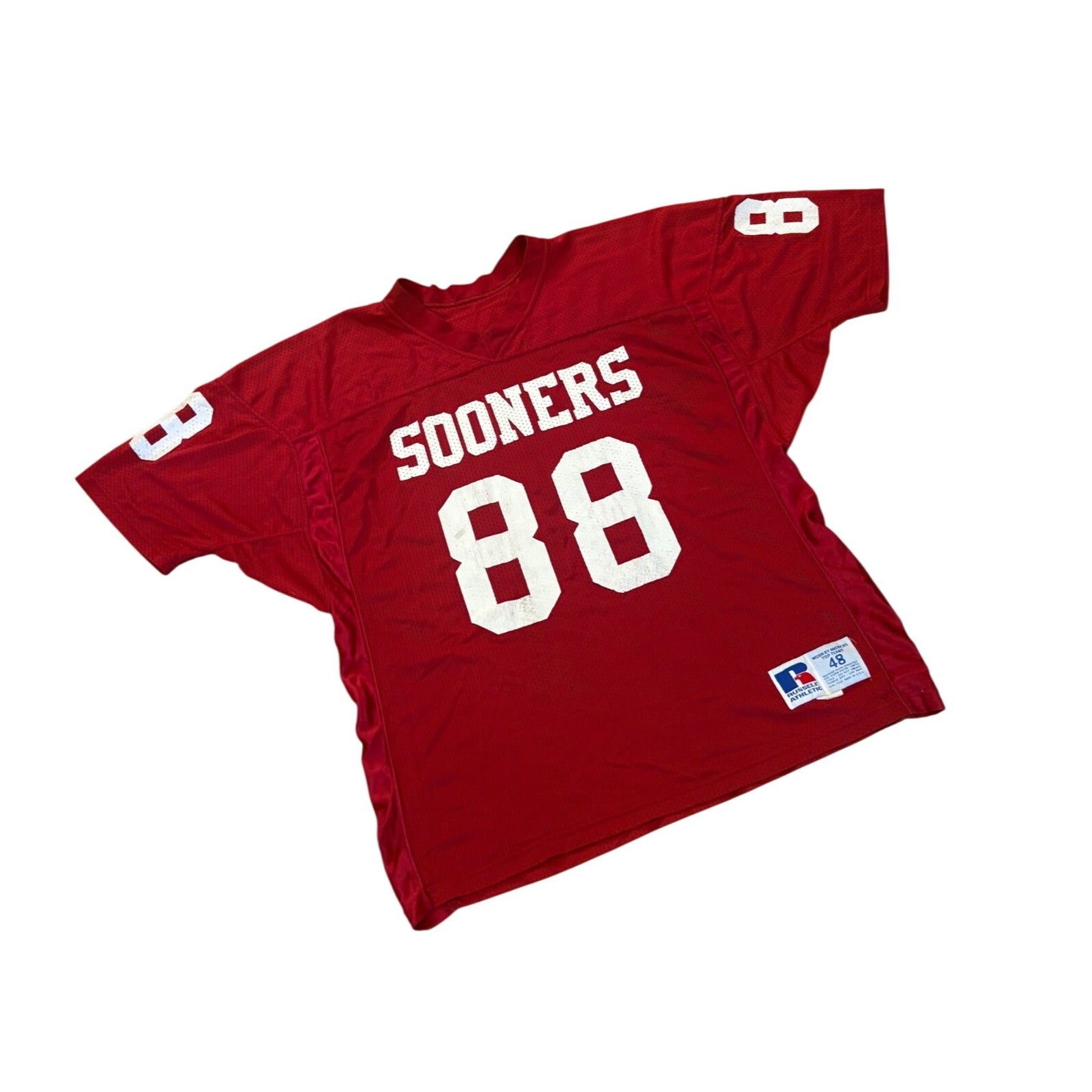 Rare 90s Game Worn Oklahoma Sooners Tim Daughtry #88 Football Jersey Men's 48