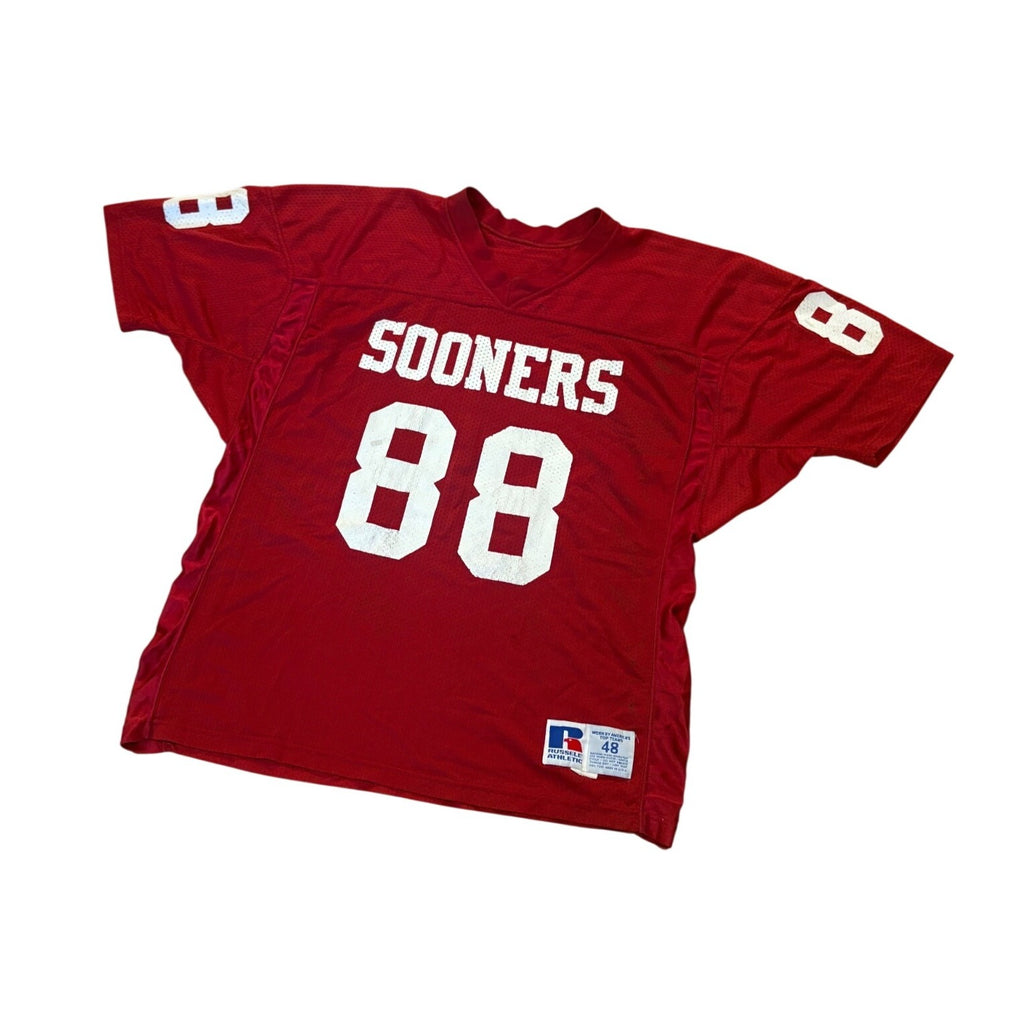 Rare 90s Game Worn Oklahoma Sooners Tim Daughtry #88 Football Jersey Men's 48