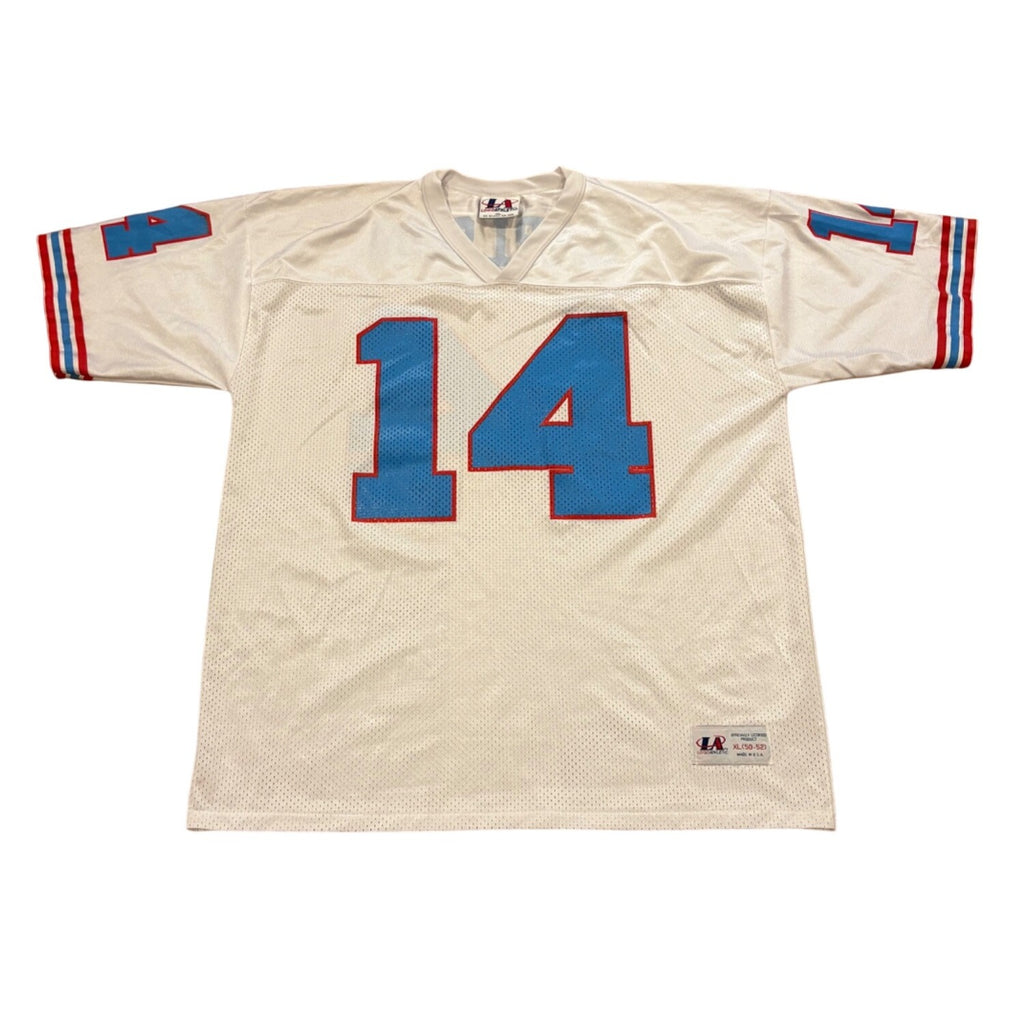 Rare Vintage Houston Oilers Cody Carlson #14 Logo Athletic NFL Jersey Men's XL