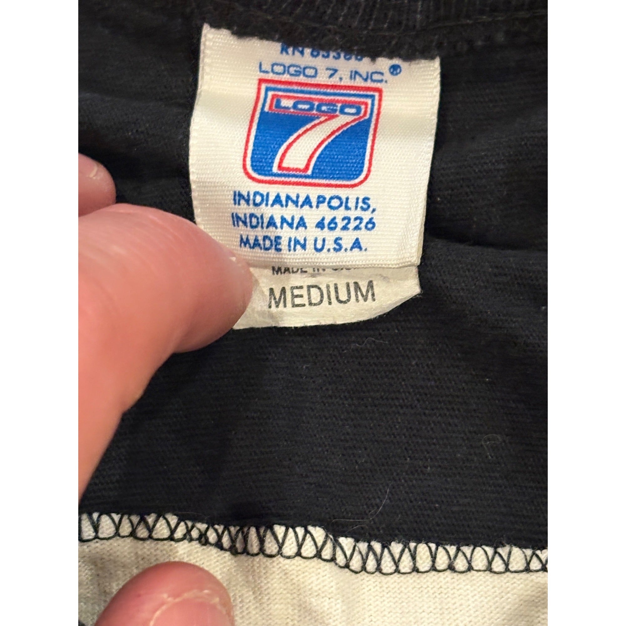 Vintage 90's Logo 7 Boston Bruins NHL Hockey 3/4 Length Shirt Men's Medium