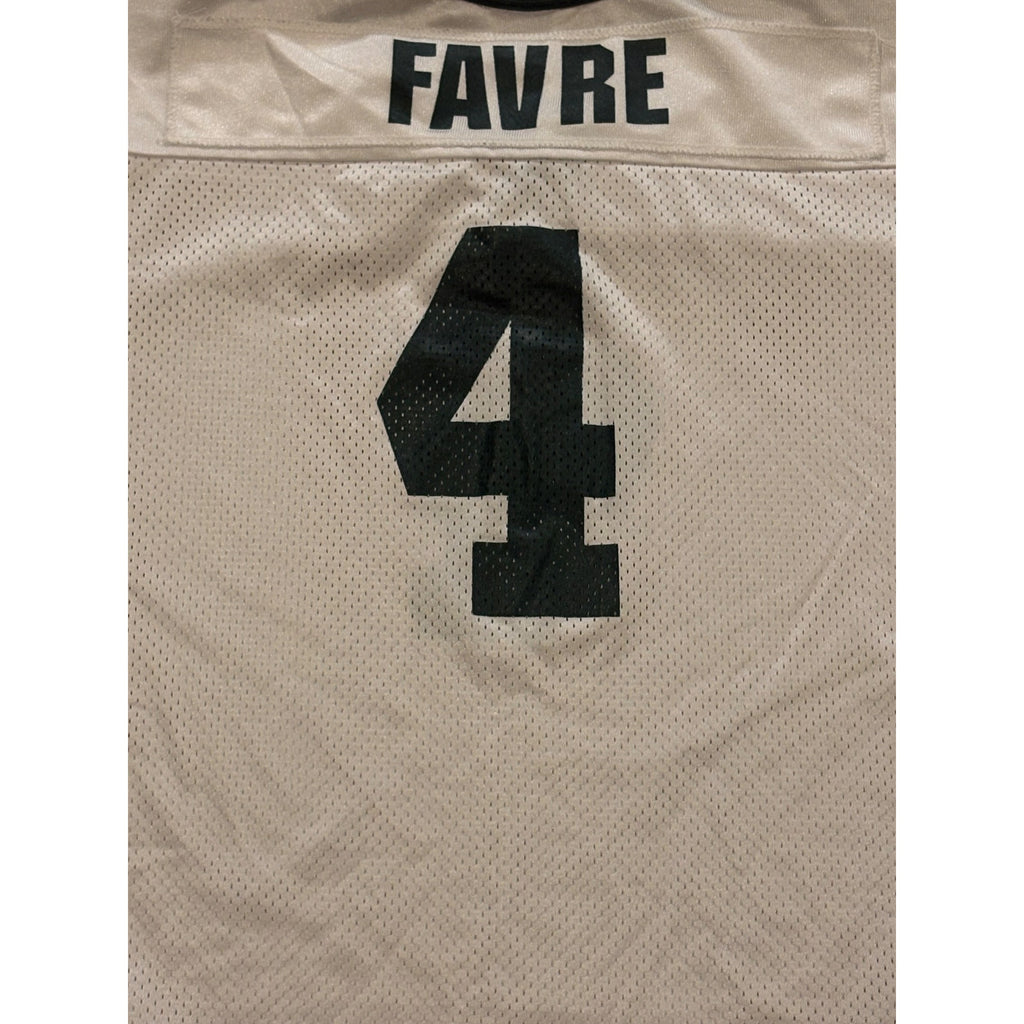 Vintage 90's Wilson Green Bay Packers Brett Favre #4 White NFL Jersey Youth L
