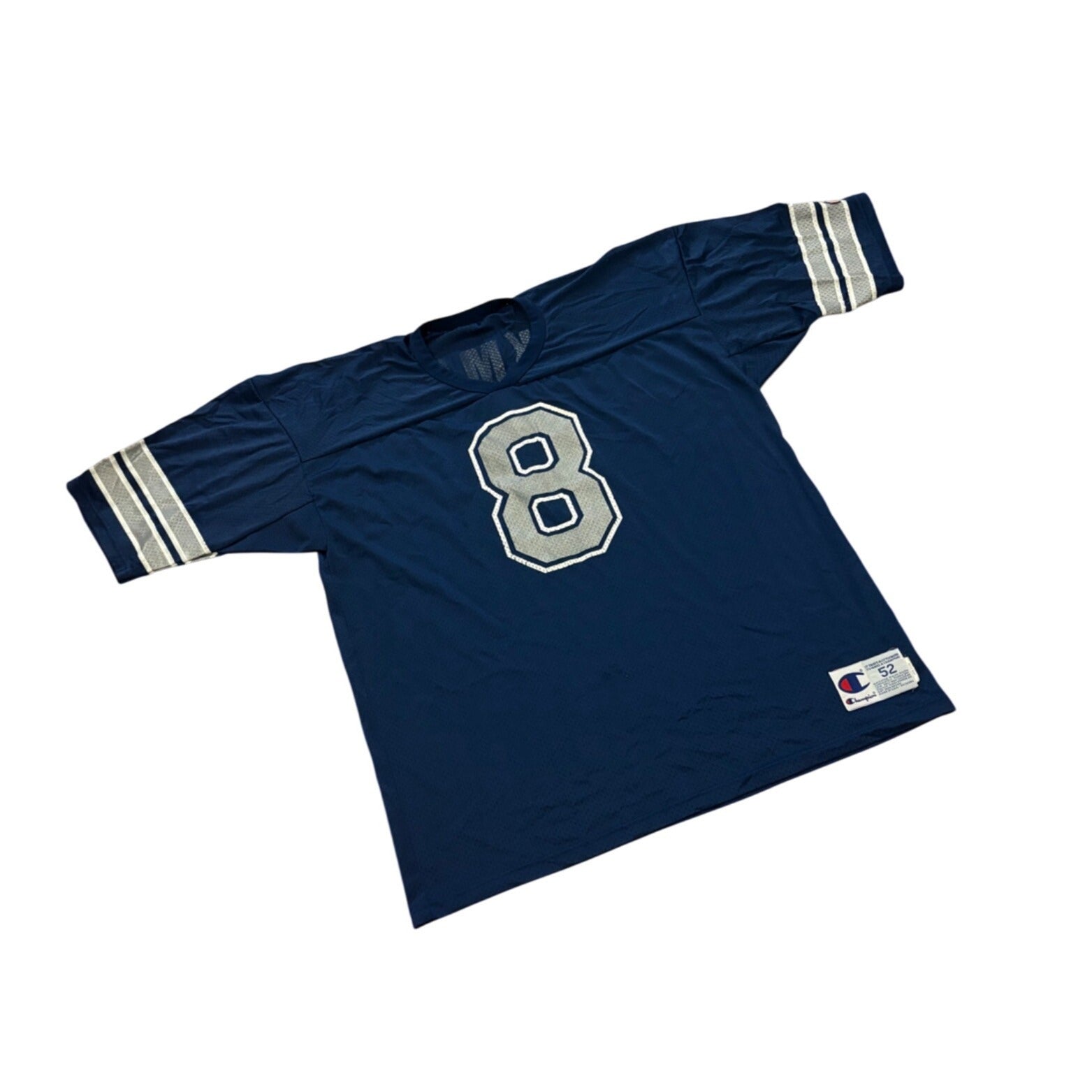 Vintage 1990's Champion Dallas Cowboys Troy Aikman #8 Blue NFL Jersey Men's 52
