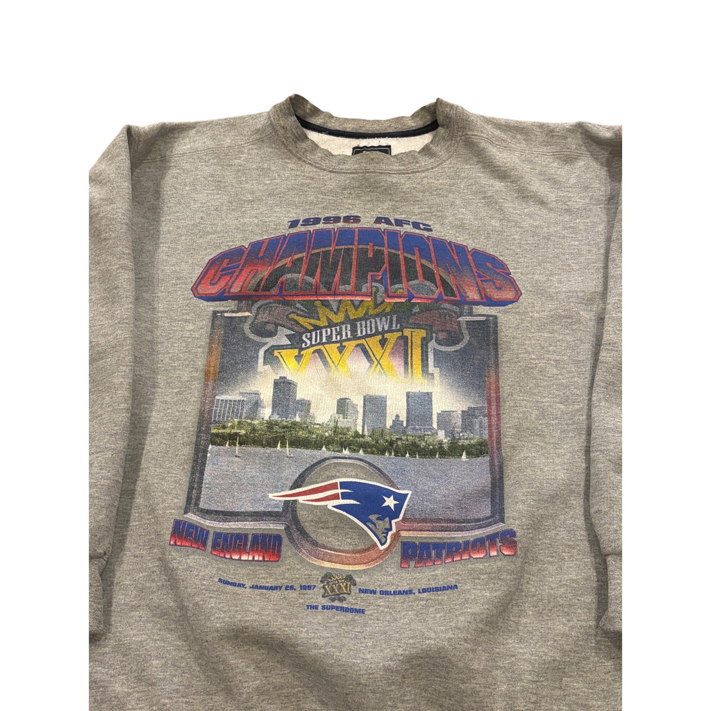 Vintage Starter New England Patriots 1996 AFC Champions Crewneck Sweatshirt M